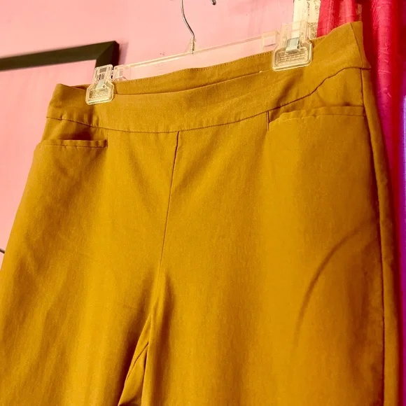 NWOT Chico’s Burnt Sienna Trouser High Waisted Button Embellishments Women 1.5 R - Picture 3 of 3